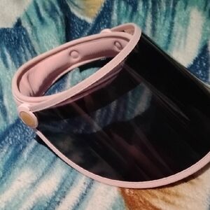 Elegant Pink and Black Women's Visor Hat